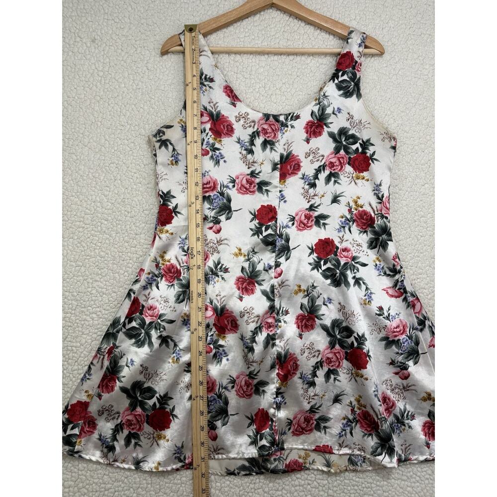 Vtg Feruccio Satin Floral Chemise Night Gown Slip Mini Dress Lingerie‎ Size M - Picture 8 of 8
